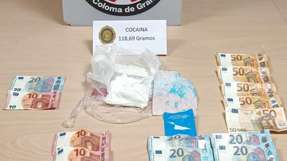 Incautación de cocaína en Santa Coloma de Gramenet.