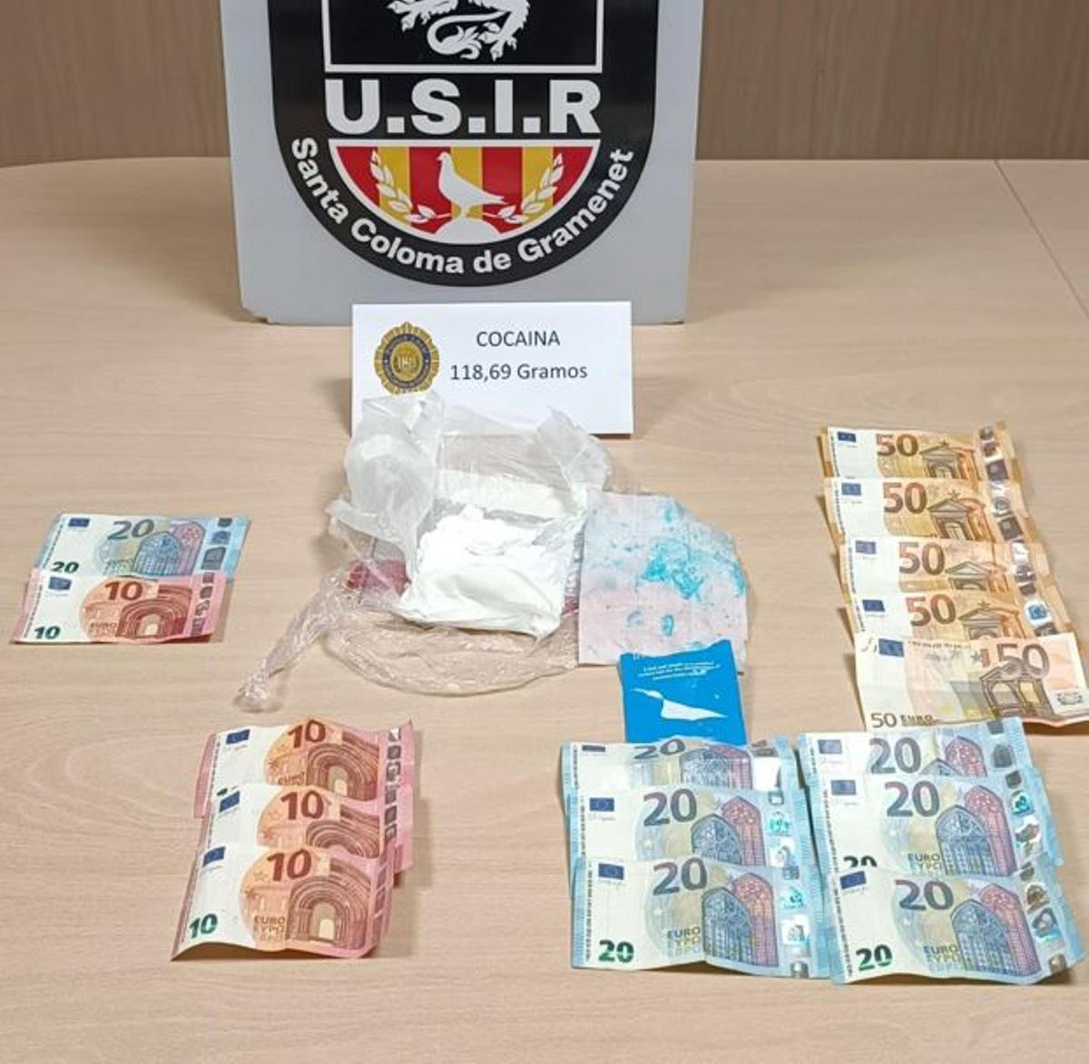 Incautación de cocaína en Santa Coloma de Gramenet.