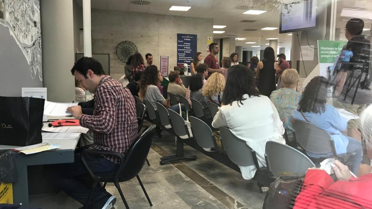 La Oficina de Atención al Ciudadano de la plaza de Santa Eulàlia, en ePalma