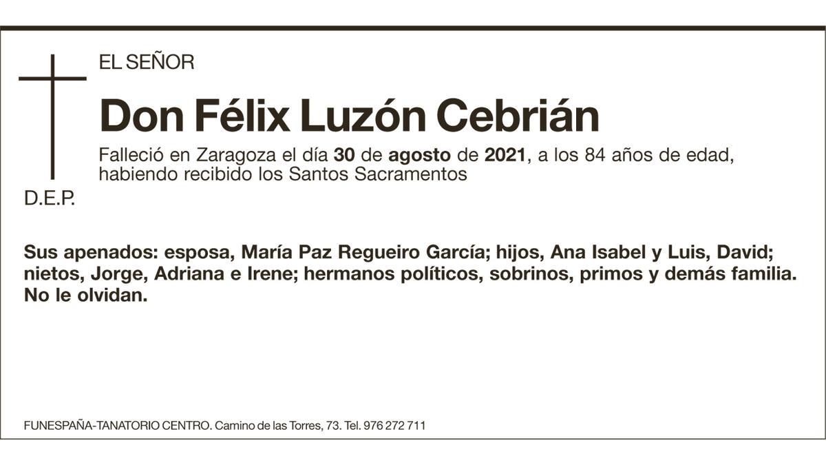 Don Félix Luzón Cebrián