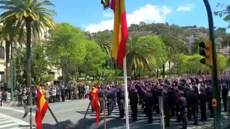 Desfile de la Guardia Real en Málaga