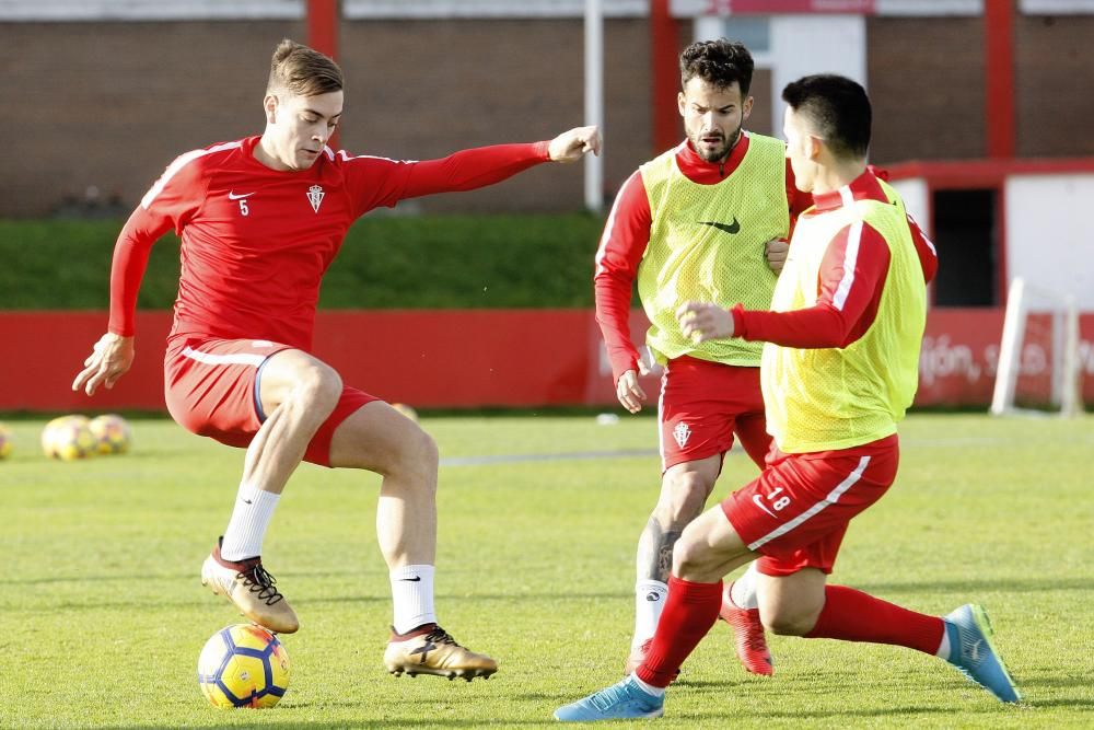 Primer entrenamiento del Real Sporting del 2018