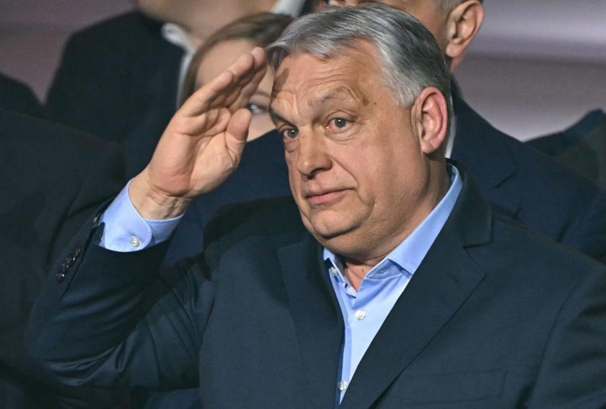 El primer ministro húngaro, Viktor Orbán, se despide en Budapest