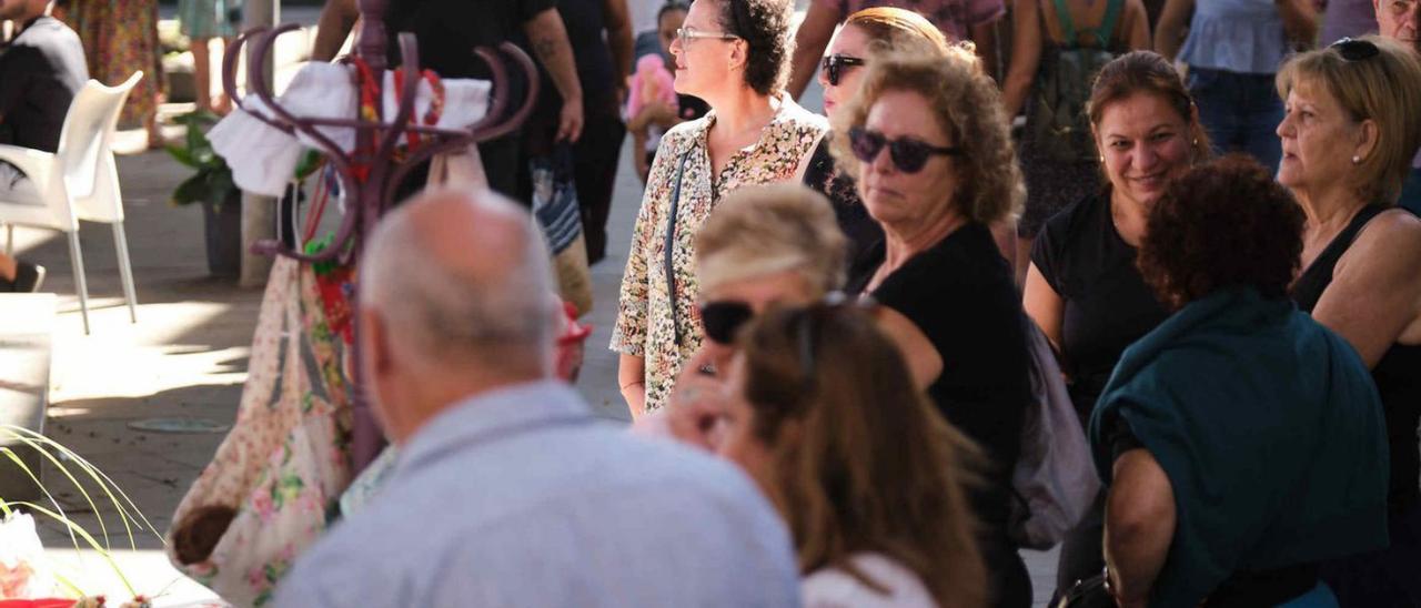 Un detalle de la feria que se instaló junto a La Muralla