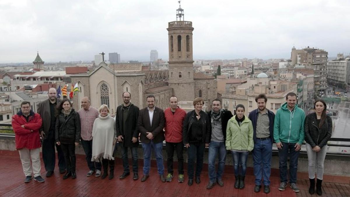 Foto de familia del nuevo equipo de Gobierno de Sabadell.