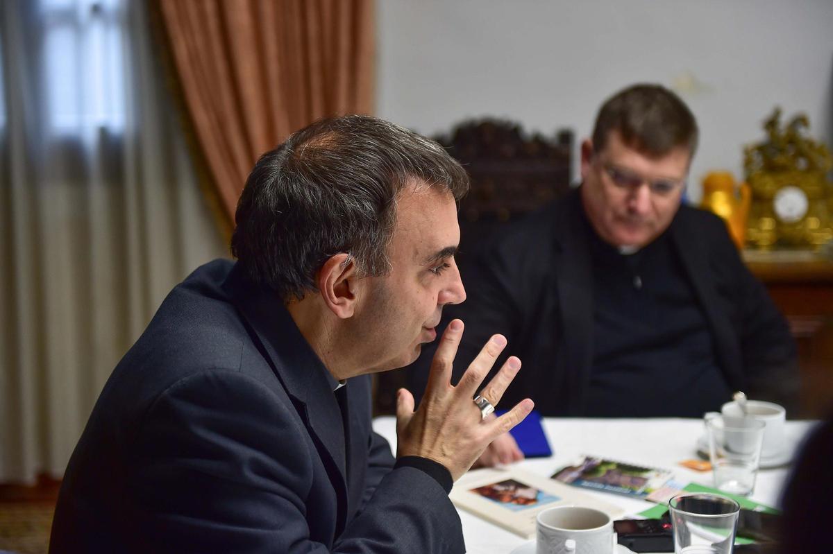 El obispo de Plasencia, durante su reflexión sobre comunicación e inteligencia artificial.