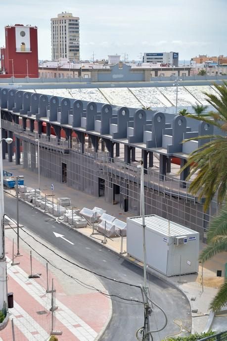 03-04-2020 LAS PALMAS DE GRAN CANARIA. Obras paradas en el antiguo Estadio Insular. Fotógrafo: Andrés Cruz  | 03/04/2020 | Fotógrafo: Andrés Cruz