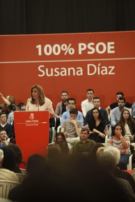 La presidenta andaluza Susana Díaz  en Gijón