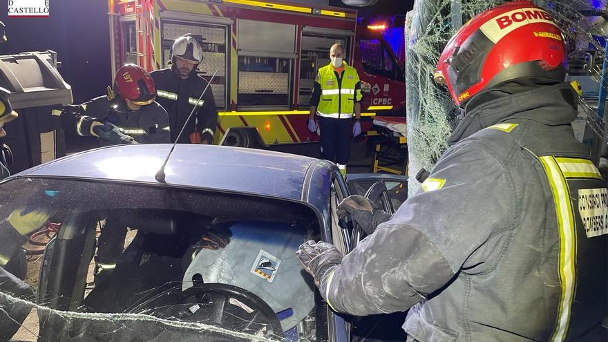 Accidente con un autobús y un coche implicados entre Burriana y Vila-real