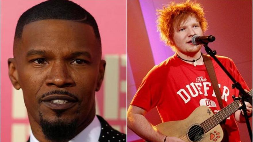 Ed Sheeran durmió en la casa de Jamie Foxx.