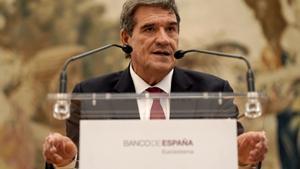 Madrid. 24.09.2024. José Luis Escrivá durante la toma de posesión como Gobernador del Banco de España