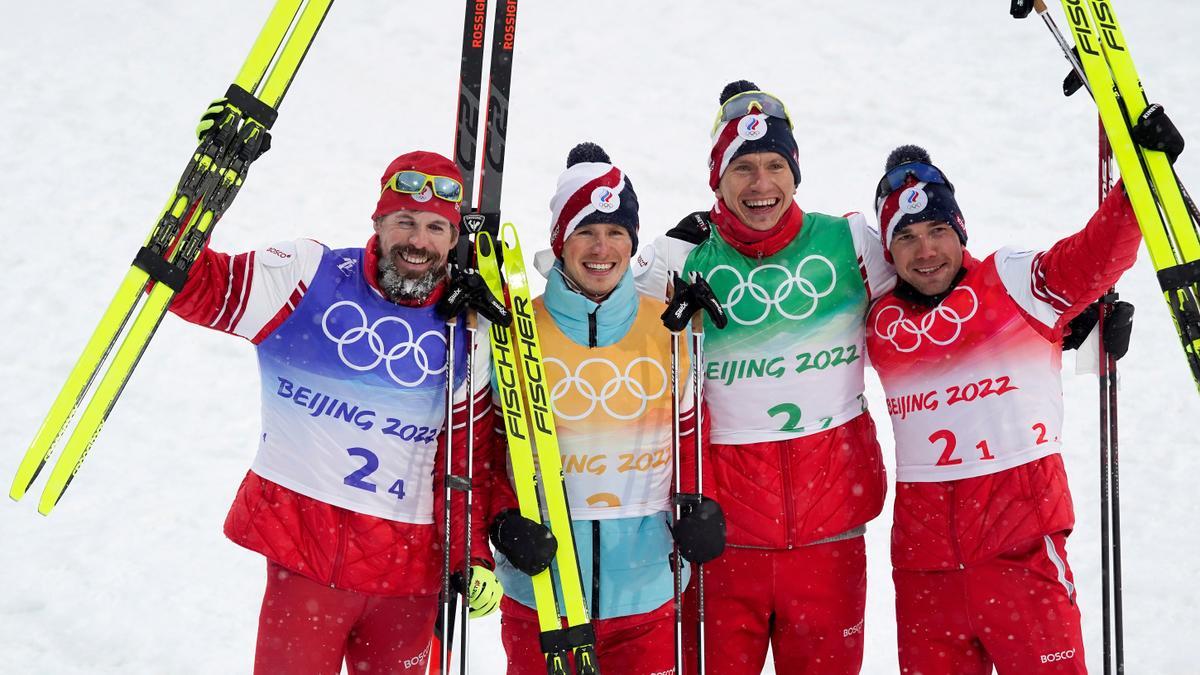 El equipo ruso se impone en relevos 4x10 km de esquí de fondo