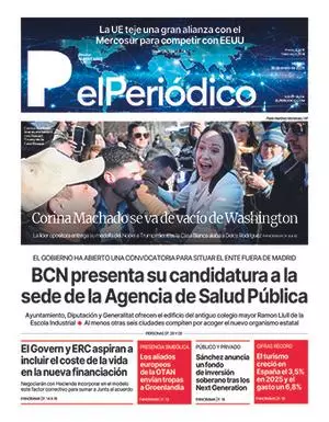 La portada de EL PERIÓDICO del 16 de enero de 2026
