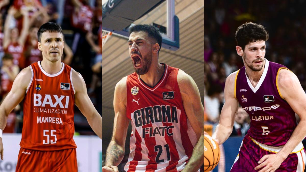 Edy Tavares, Dani Pérez, Oriol Paulí y Juan Fernández atienden a SPORT en la presentación de La Liga Endesa
