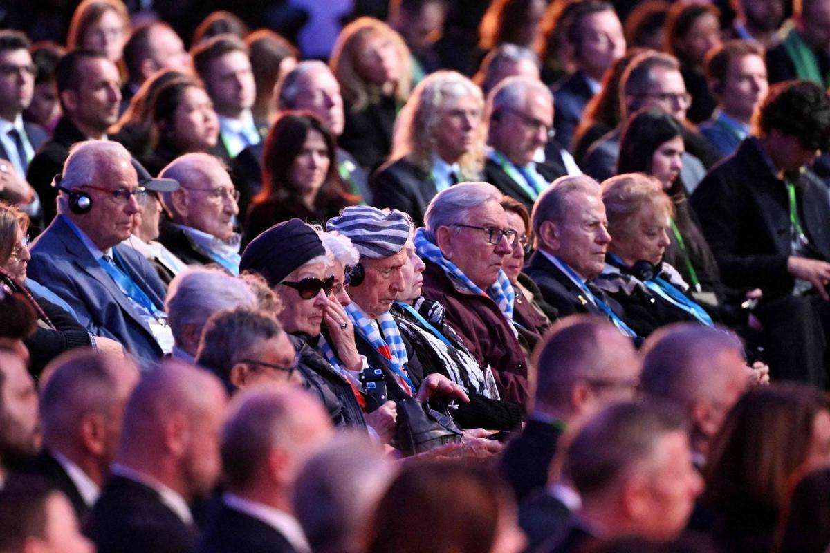 80 aniversario de la liberación del campo de concentración y exterminio nazi alemán de Auschwitz-Birkenau por el Ejército Rojo, en Oswiecim, Polonia, el 27 de enero de 2025.