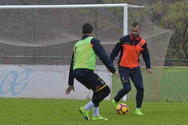 Entrenamiento de la UD Las Palmas en Barranco Seco