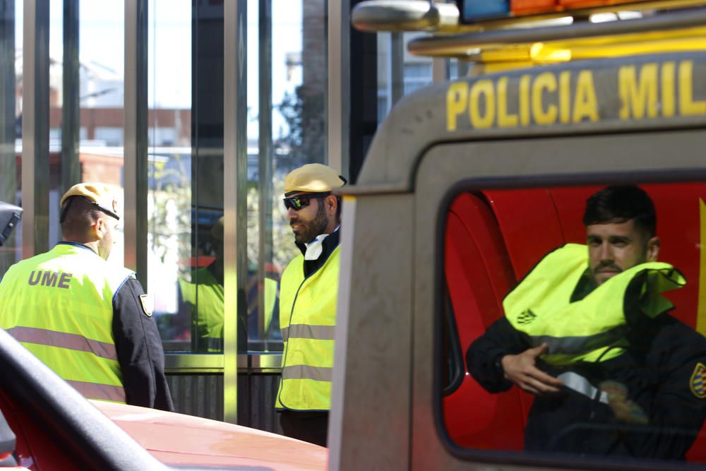 Desinfección en la Estación María Zambrano.