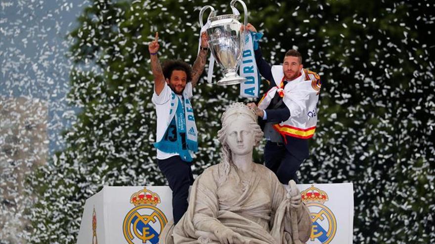 Una Champions con cisma en la celebración del Madrid en casa