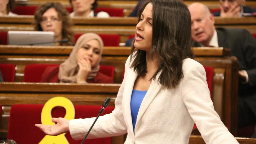 Imatge d&#039;Inés Arrimadas a la sessió de control del Parlament d&#039;aquest dimecres