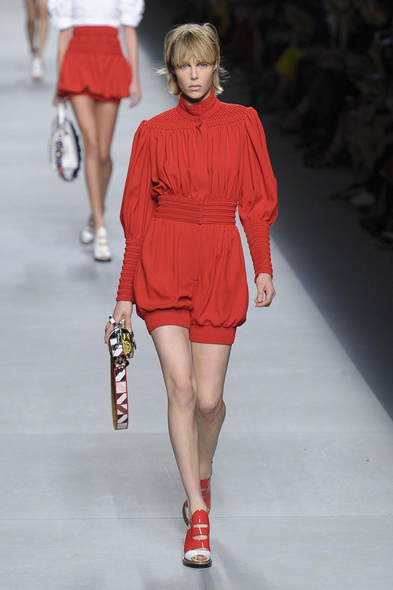 MFW: Fendi Primavera/Verano 2016, conjunto naranja