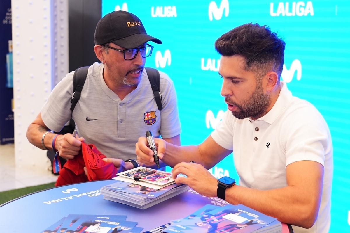 Jordi Alba inaugura en Barcelona el Estadio Movistar LALIGA