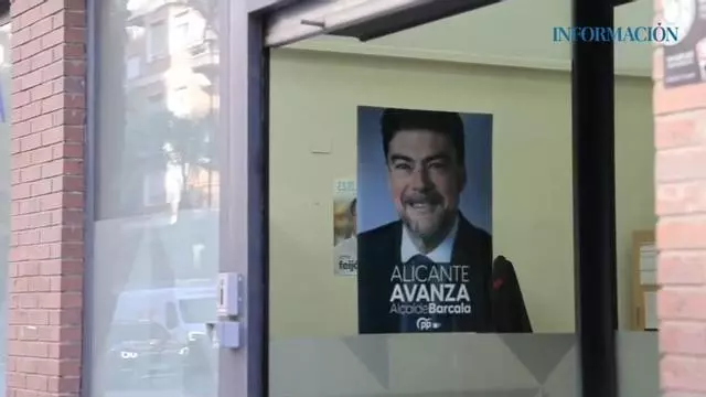 El PP de Alicante retira de su sede los carteles de Mazón