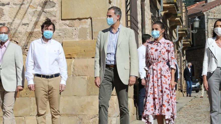 Los reyes Felipe VI y Letizia en su visita a la provincia de Soria