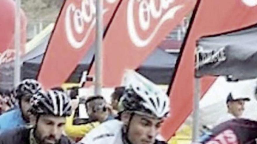 Agustín Crespo durante la carrera de Pontevedra.