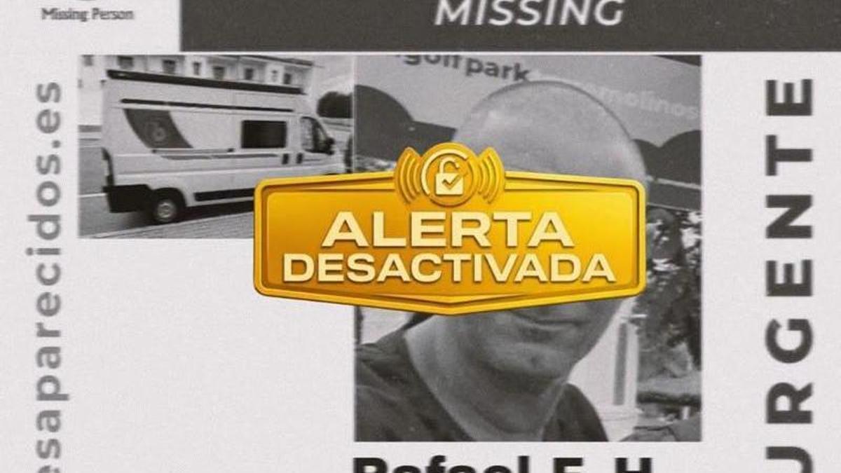 Alerta desactivada de SOS Desaparecidos.