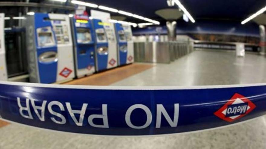 Metro de Madrid amanece bajo una huelga de 24 horas