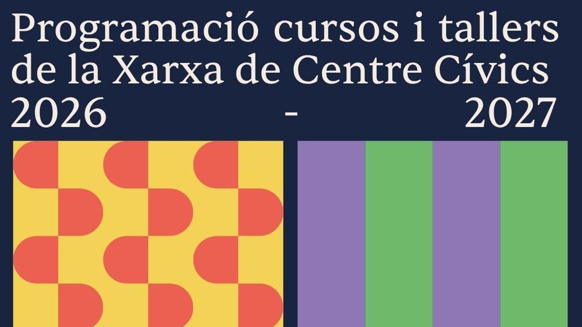 Cartell de la Xarxa de Centres Cívics de Girona