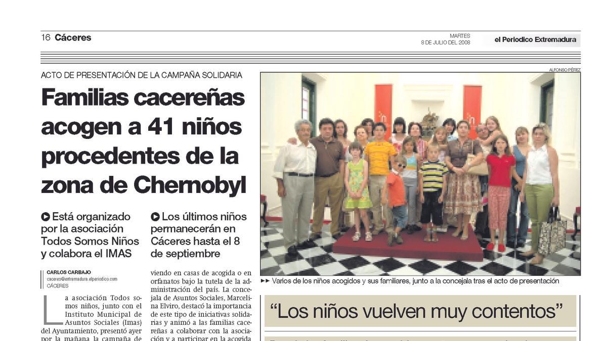 Información publicada en el verano de 2008 en El Periódico Extremadura