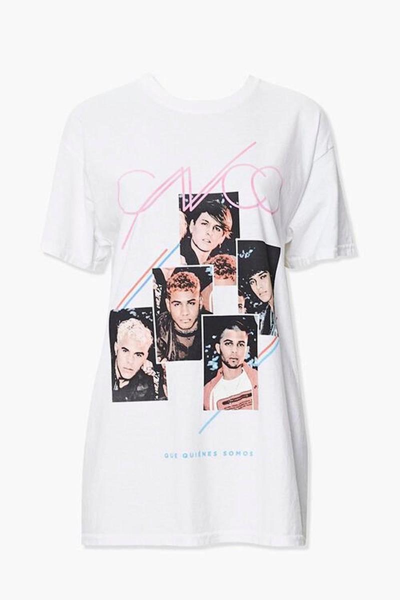 Camiseta de CNCO para Forever 21 (Precio: 14 euros)