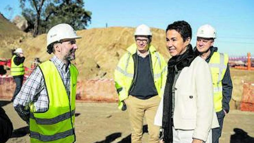 Pardo de Vera, con Gonzalo Jácome, ayer en Ourense. | // BRAIS LORENZO