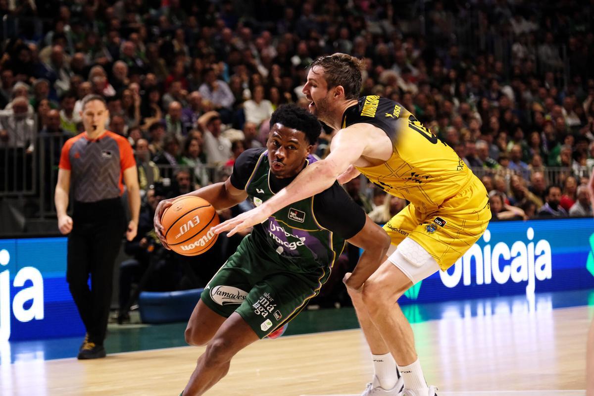 Imagen del partido entre el Unicaja y La Laguna Tenerife.