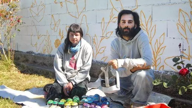 El nuevo mural del CEIP de Figueroa se pinta con gafas de realidad virtual