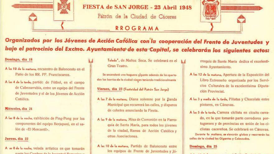 El programa de San Jorge de 1948, documento del mes en el Palacio de la Isla