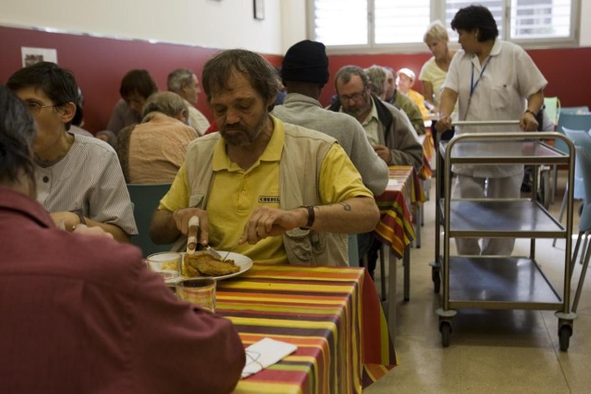 Menjador social de la Fundació Arrels a Barcelona.