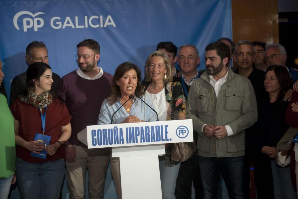 Noche electoral en A Coruña | Sede del PP