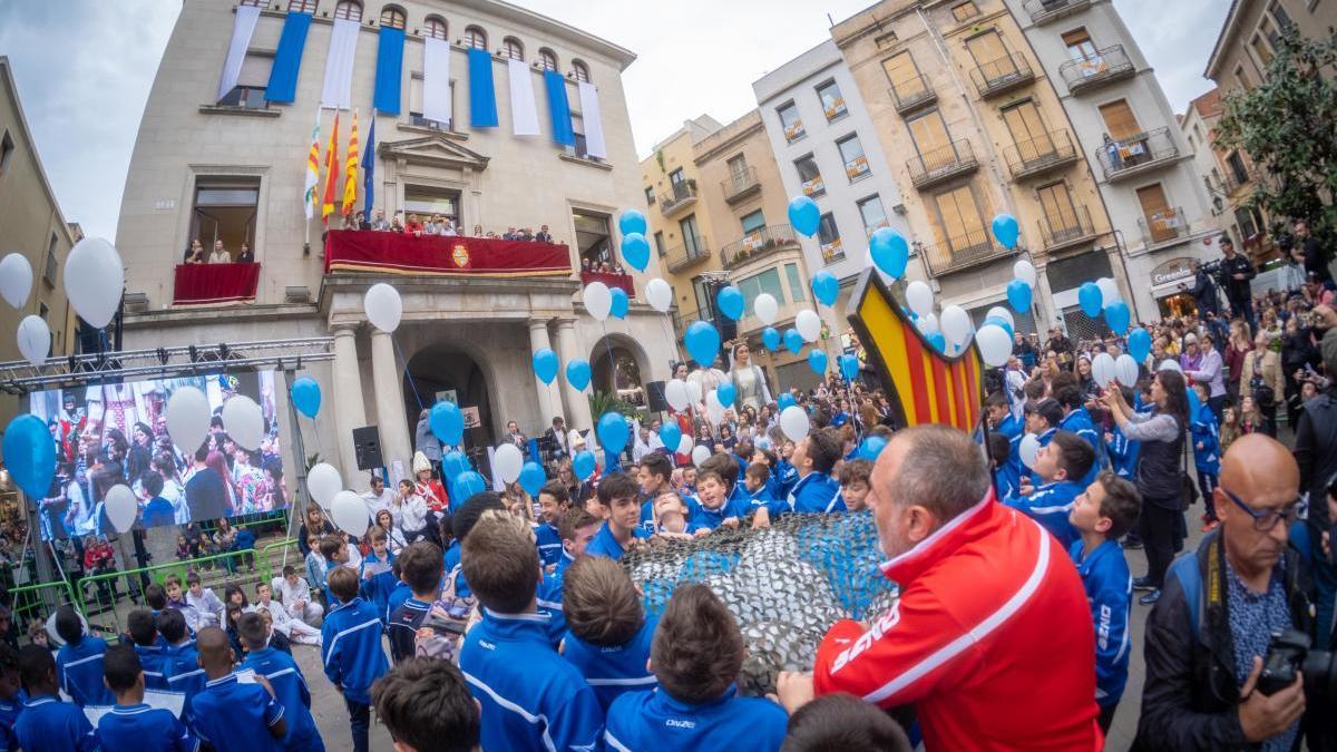 La plaça de l&#039;Ajuntament, avui fa un any.