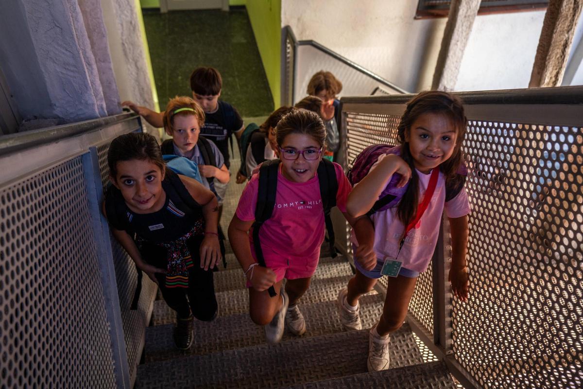 Vuelta al cole en la Escola Pia Sant Miquel de Barcelona