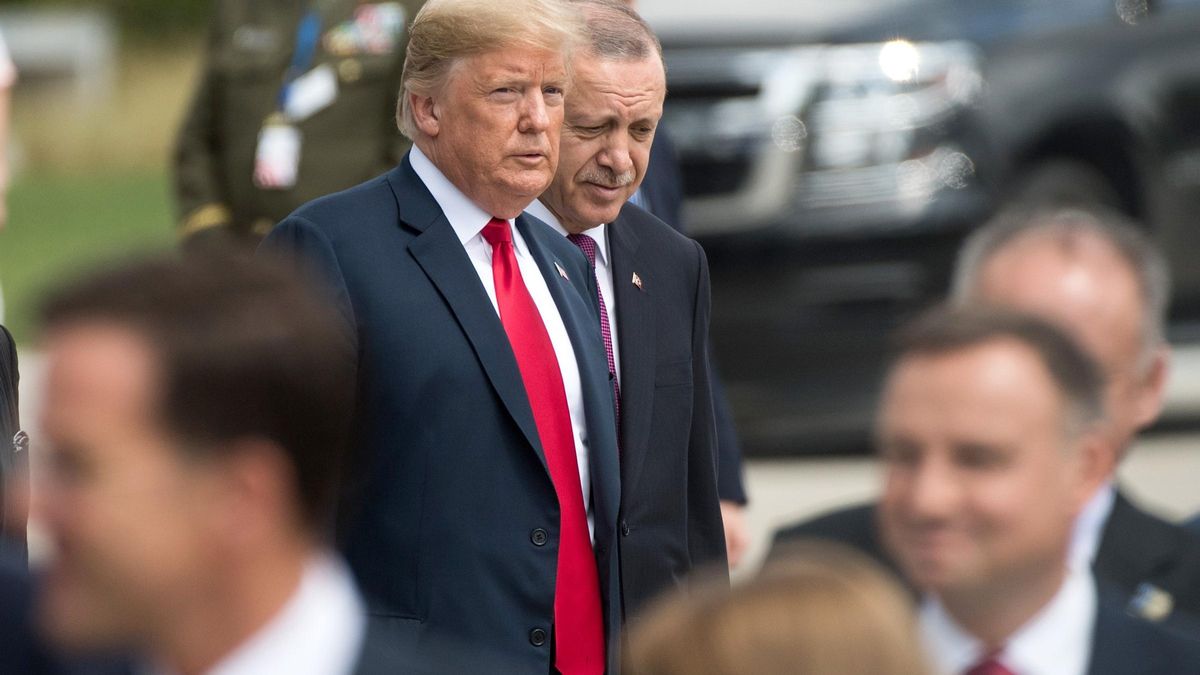 Donald Trump amb el president de Turquia