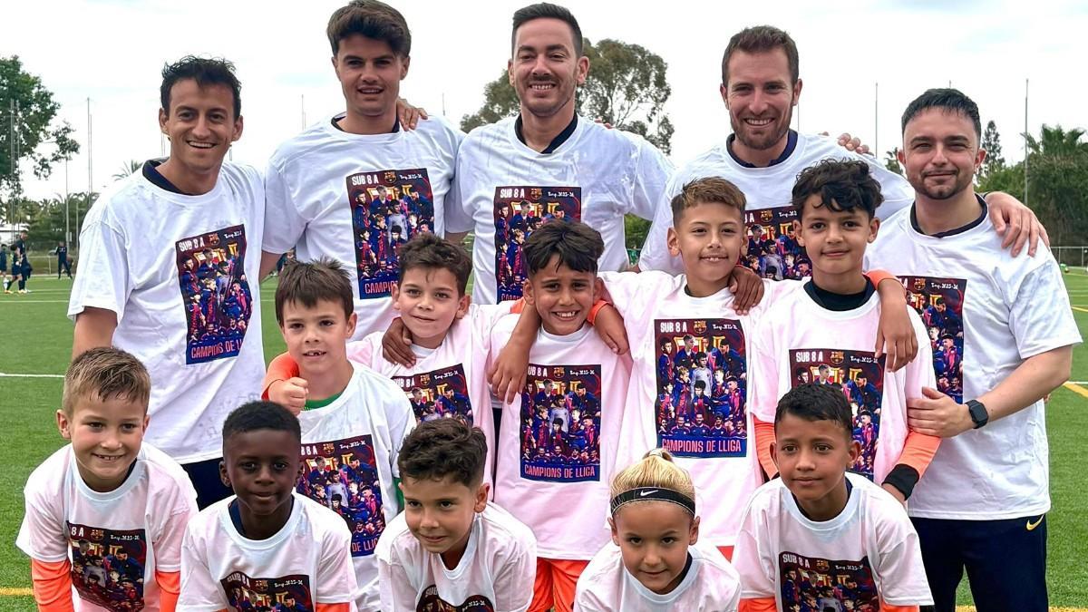 El Sub-8 A celebró con alegría el título liguero
