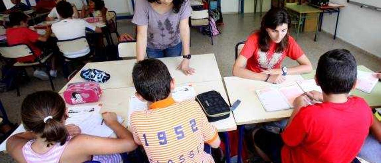 Alumnos de Primaria de un colegio de Benidorm.