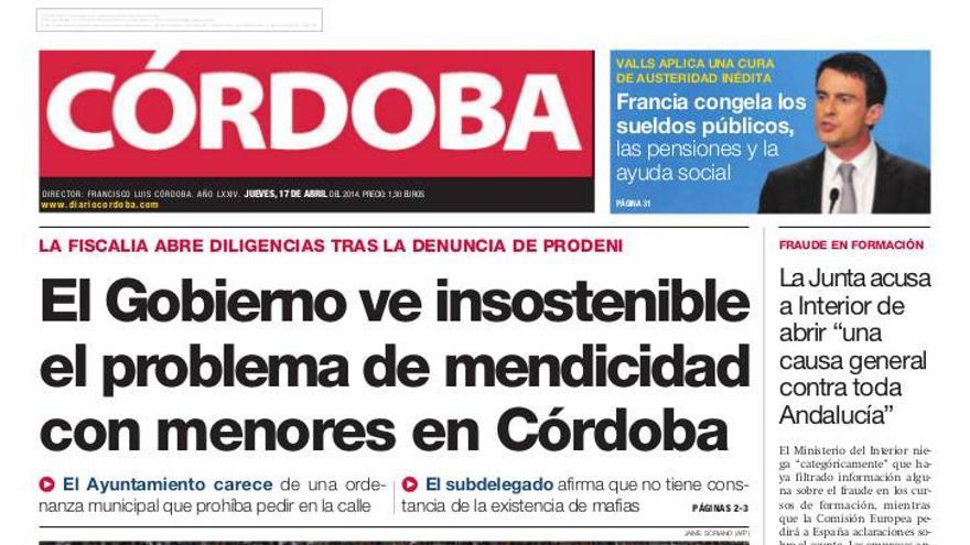 La portada de CÓRDOBA