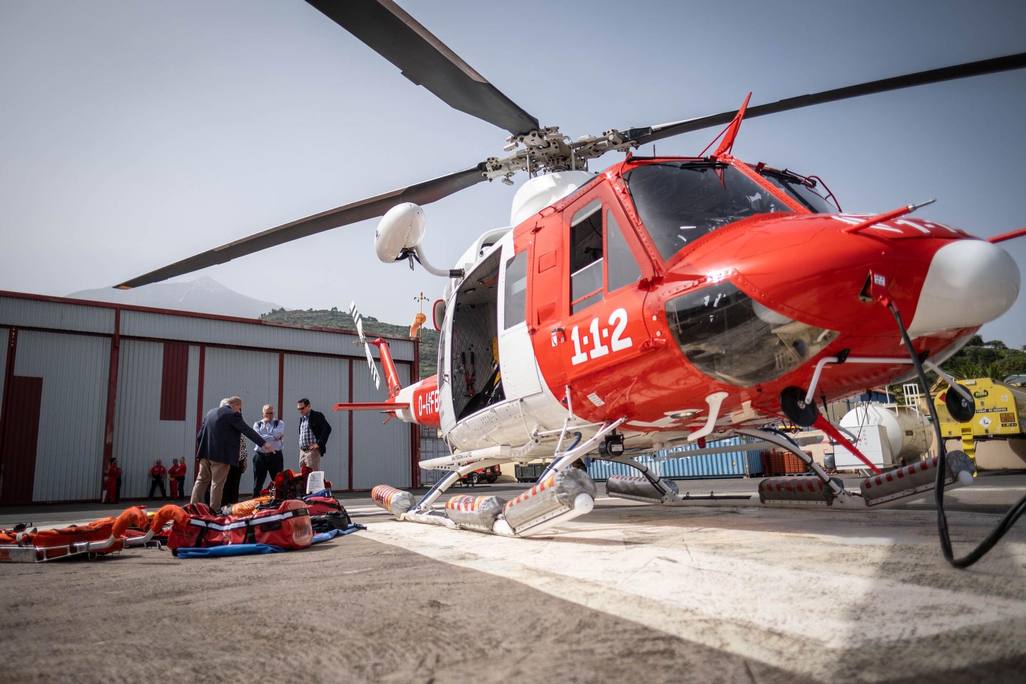 Presentación del nuevo modelo de helicópteros del Gobierno de Canarias