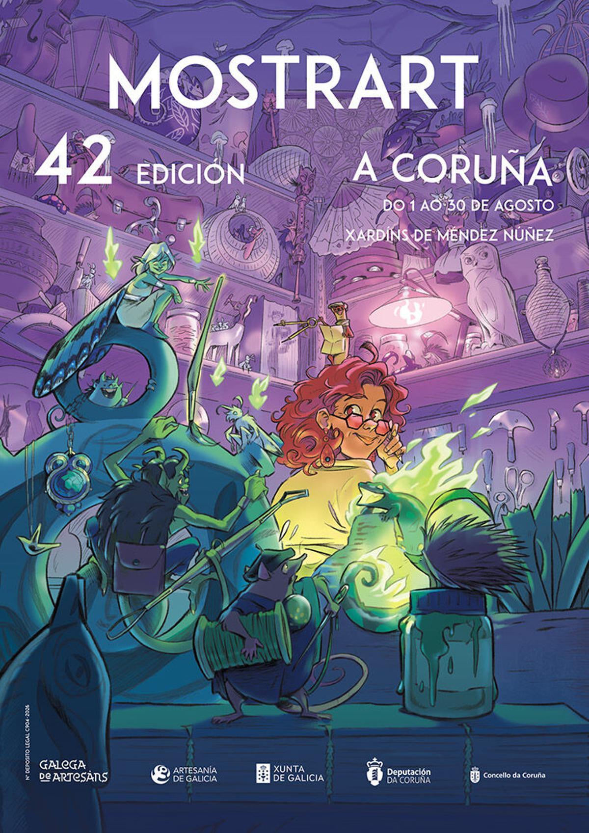 Cartel de la feria de artesanía Mostrart 2026 en A Coruña