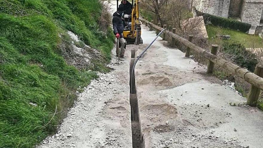 Les obres per fer la nova xarxa de subministrament d&#039;aigua