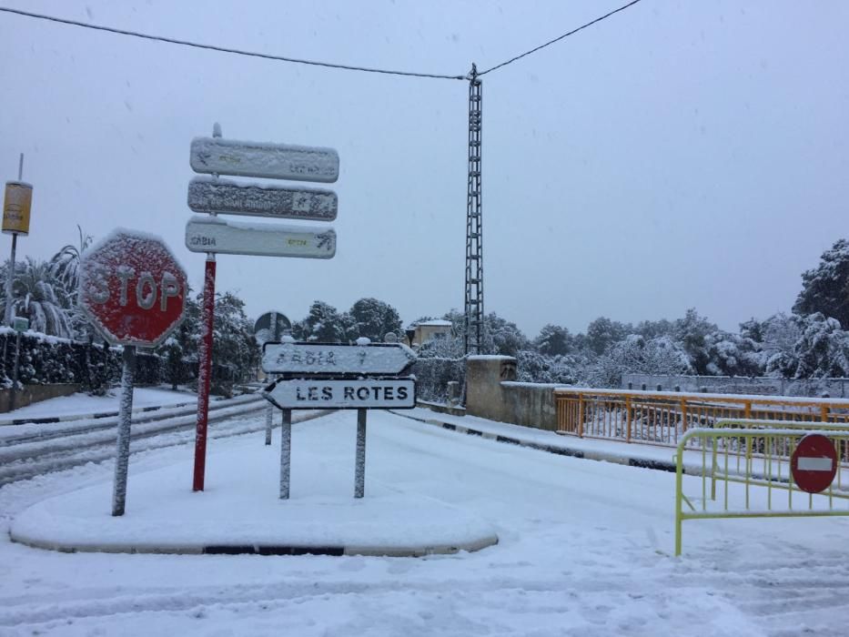 Nieve en Dénia.