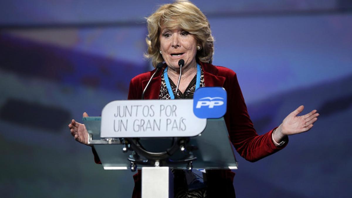 Fotografía de archivo. Esperanza Aguirre en la Convencion 2015 del Partido Popular